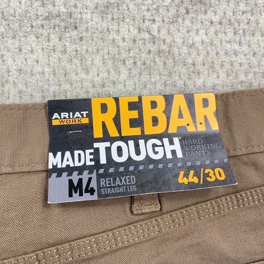 Ariat Rebar M4 Pants Men 44x30 Relaxed Straight Leg Brown Dura Stretch Work NWT - Picture 15 of 16